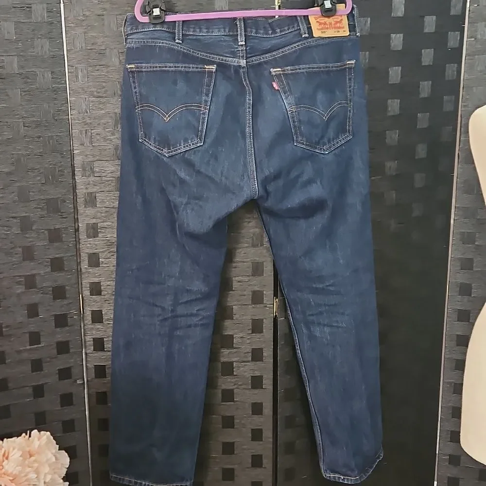 Men's Levis 505 Classic Blue Denim Jeans 38x30